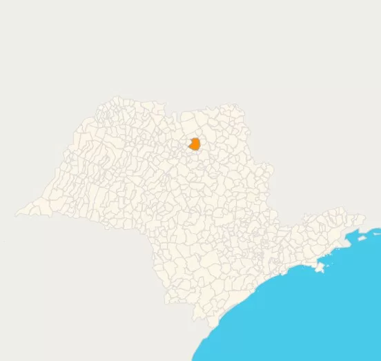 Localização de Bebedouro no Estado de São Paulo