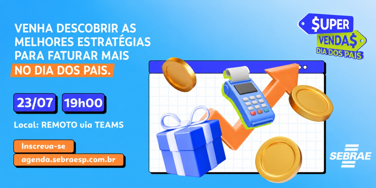 Prefeitura de Bebedouro e Sebrae oferecem capacitação gratuita para aumentar as vendas no Dia dos Pais 1 Prefeitura de Bebedouro, em parceria com o Sebrae
