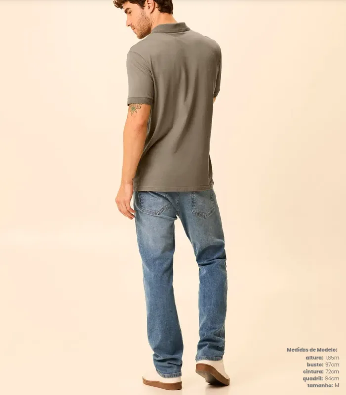Camisa Polo Masculina Malha Linho4