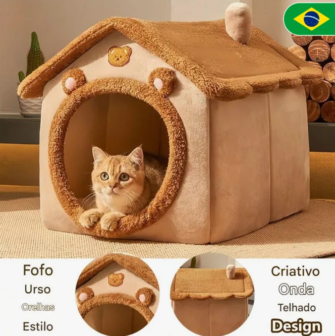 Casinha com Cama para gatos1