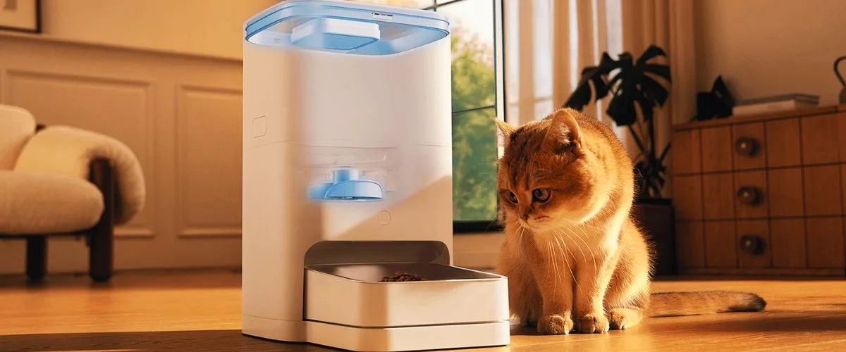 Alimentador automatico gatos cachorros